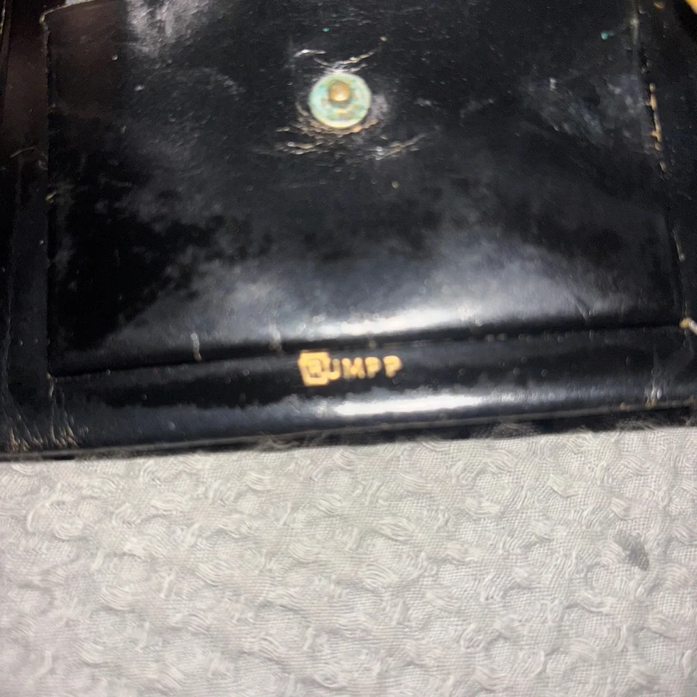 C.F. Rummp & Sons Vintage Fleur-de-lis Cowhide Wallet